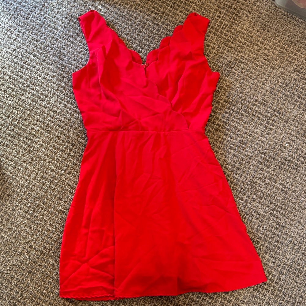 Alya Vibrant Red Mini Dress